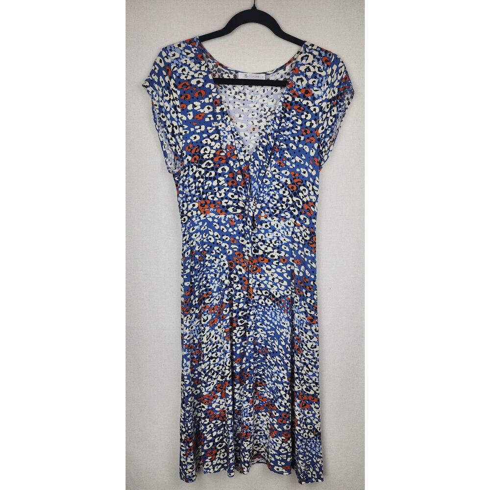 Cupshe dress Womens L cutout knot Lepard Print Beachy keyhole flowy fairycore - Picture 10 of 13